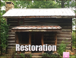 Historic Log Cabin Restoration  Salvo, North Carolina