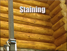  Salvo, North Carolina Log Home Staining